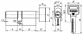 Fuaro (Фуаро) механизм (R602) R6002Knob68(26+10+32) CP хром 5Key с вертушкой