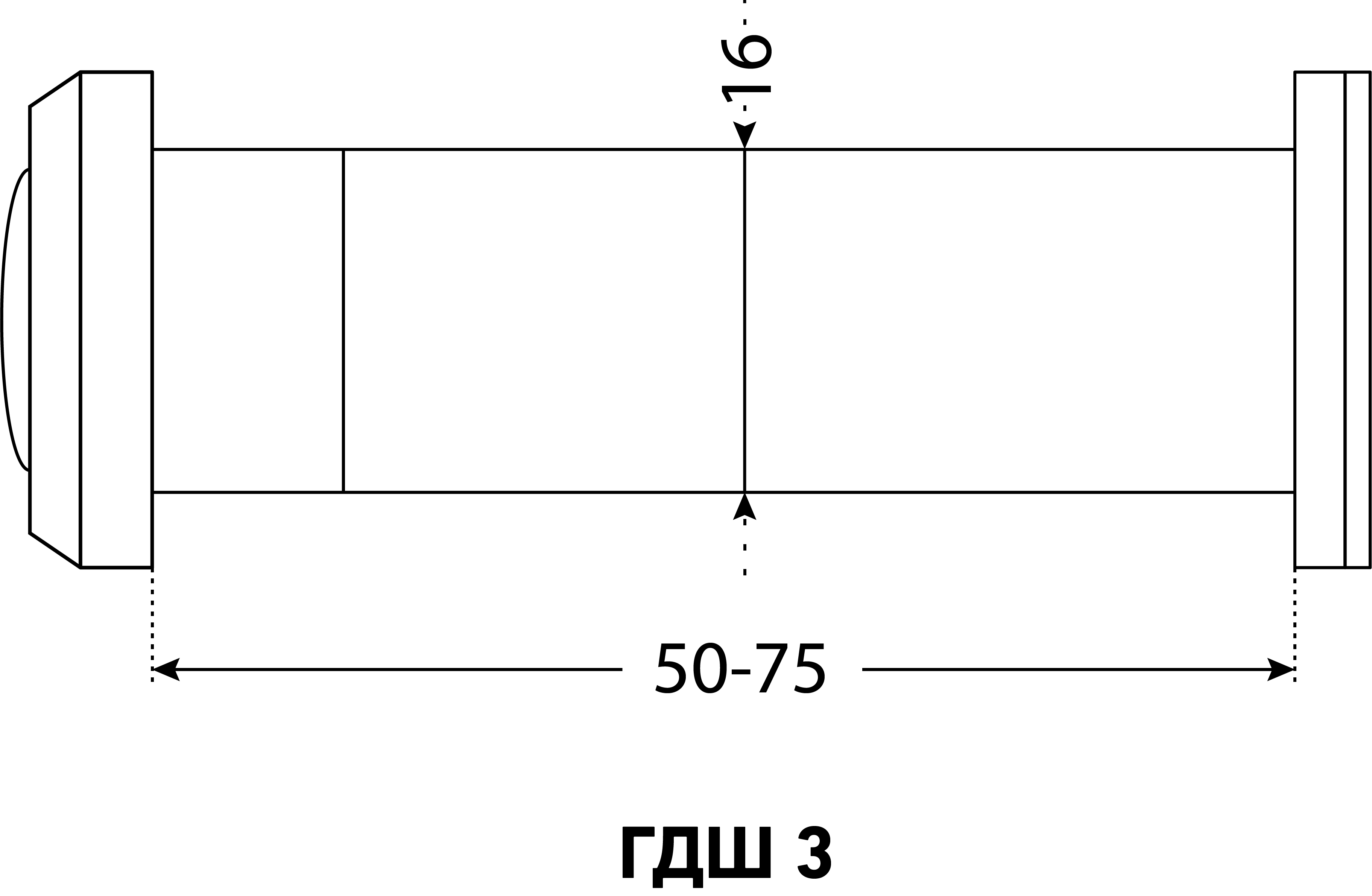 Глазок дверной АЛЛЮР ГДШ-3 БШт 50-75мм d=16мм